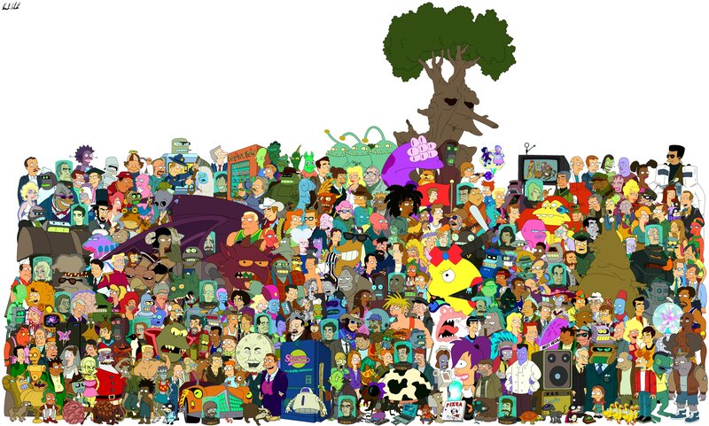 Futurama Characters — Green