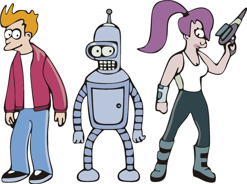 Futurama characters illustration