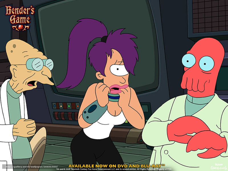 Futurama characters in a lab