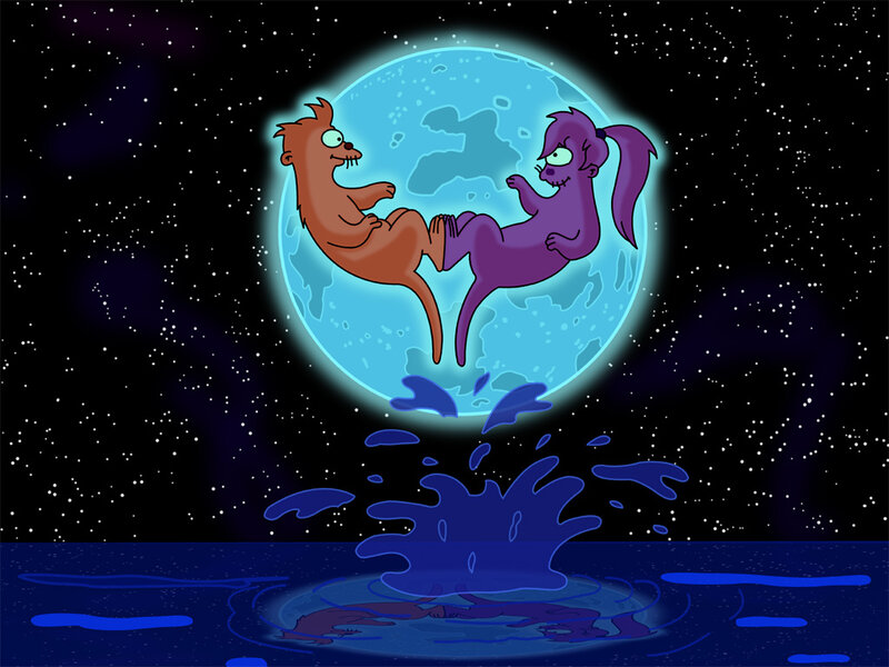 Futurama characters in space