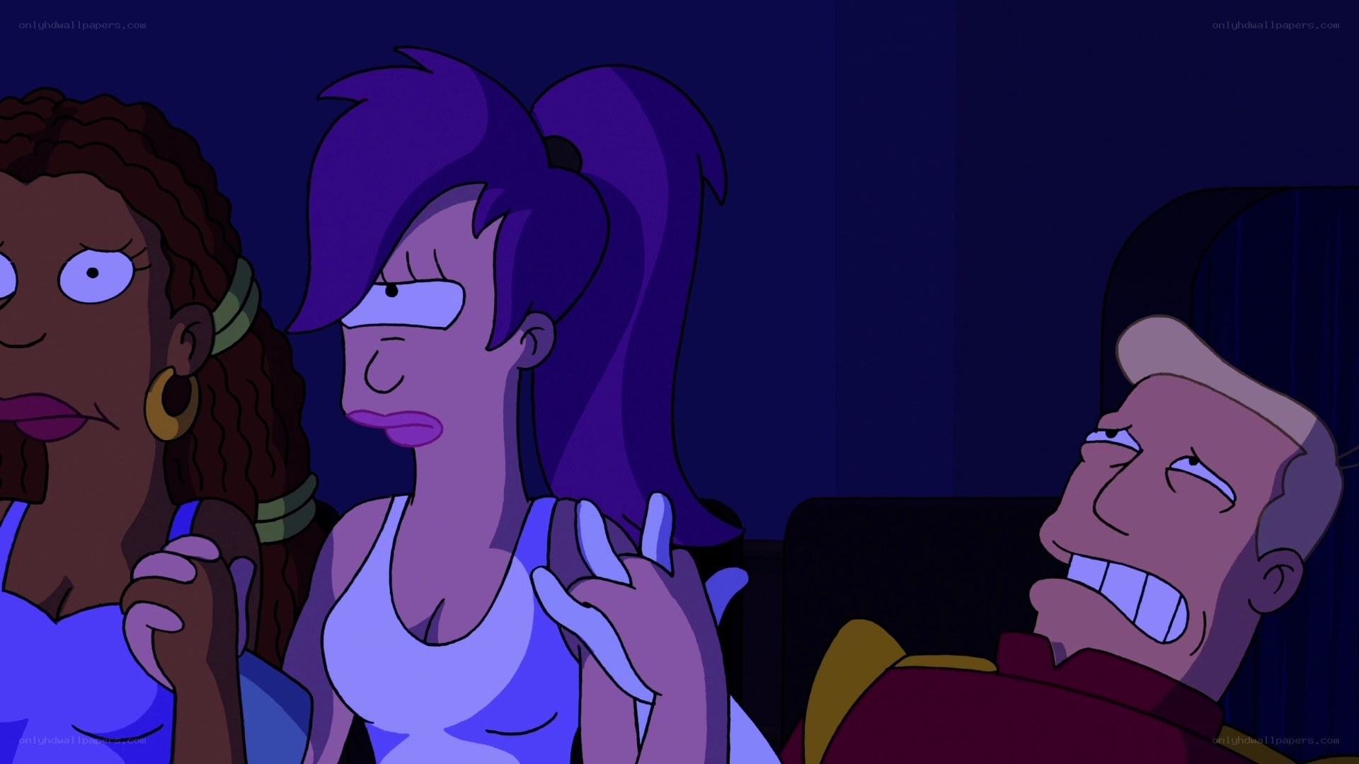 Futurama characters in theater