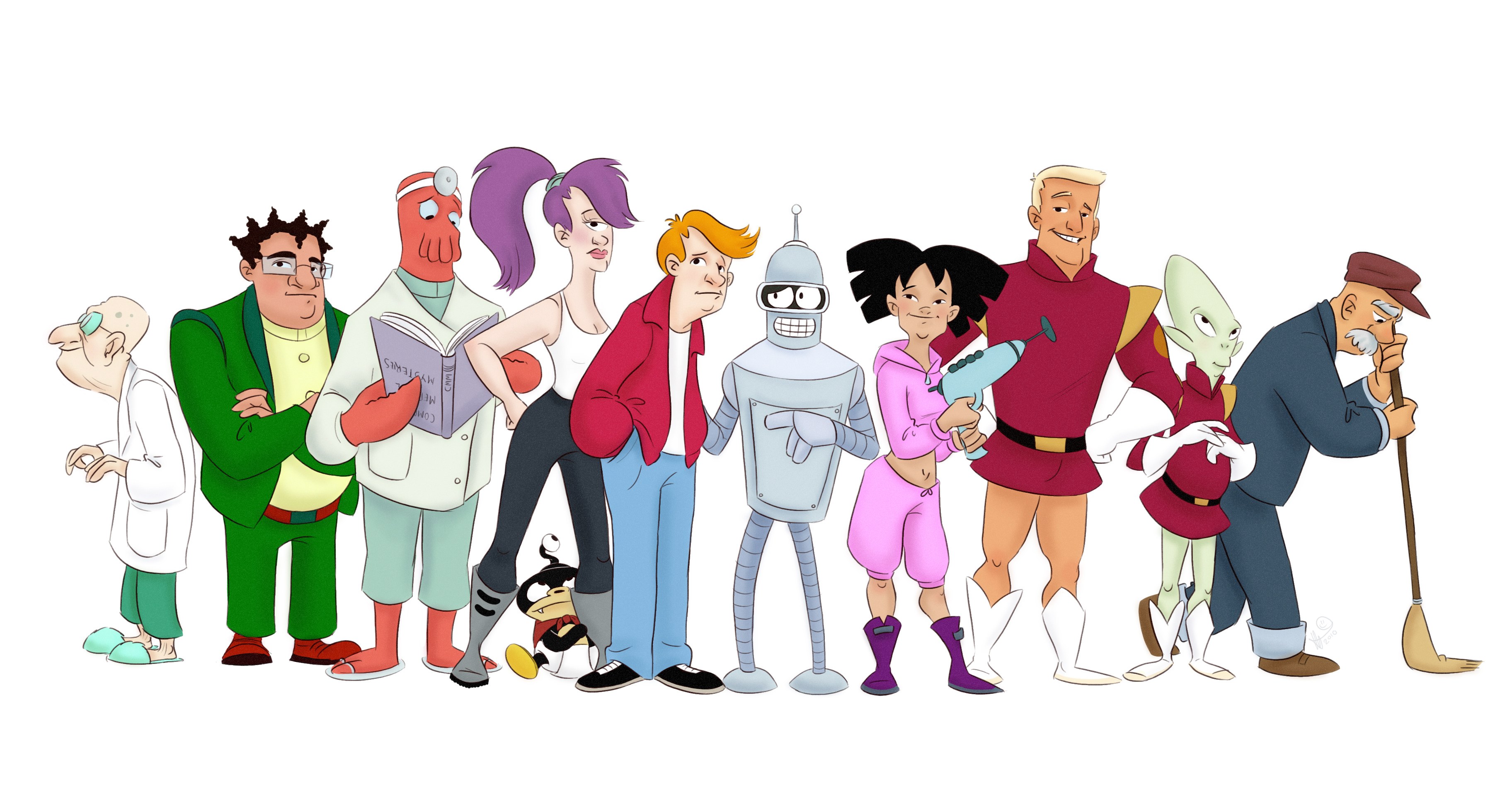 Futurama characters lineup