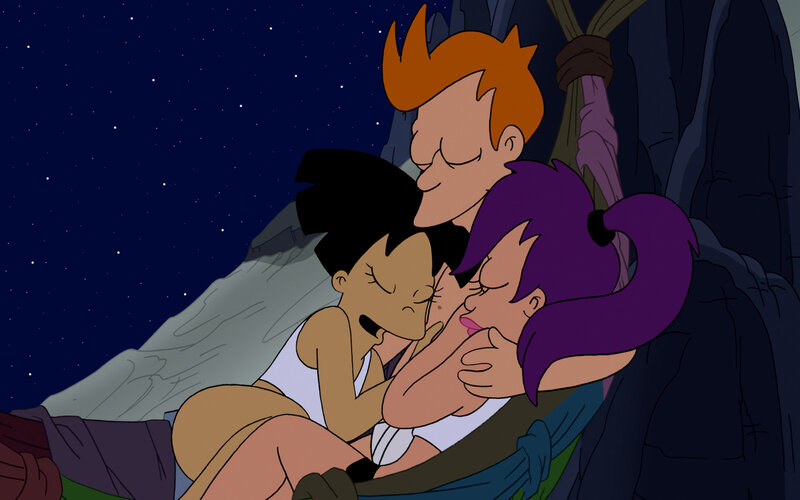 Futurama characters sleeping