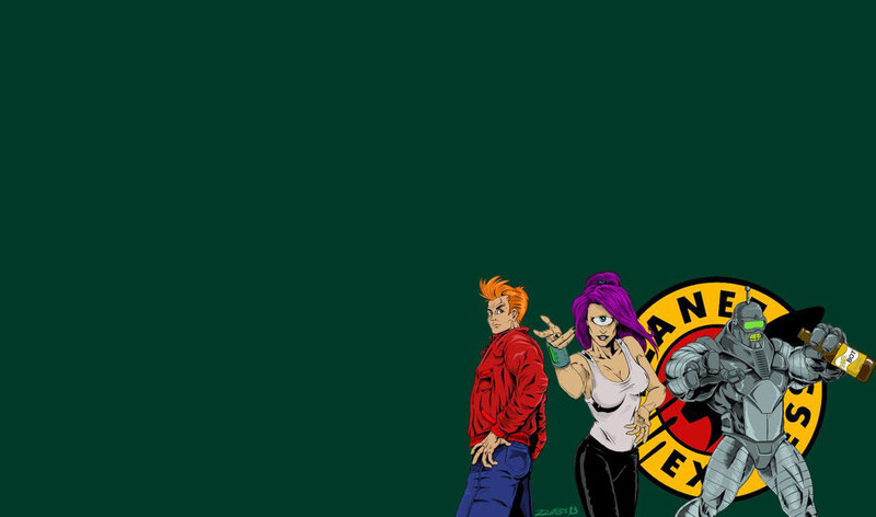 Futurama characters wallpaper