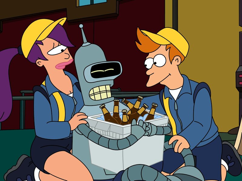 Futurama Characters with Cooler