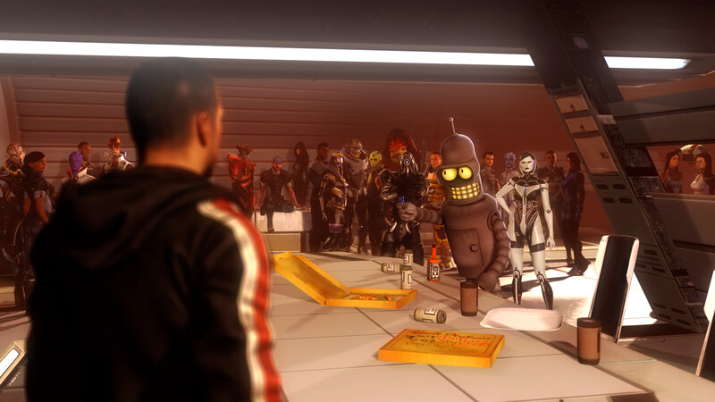 Futurama Robot at Table