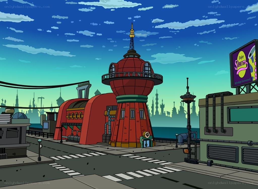 Futurama's Planet Express building