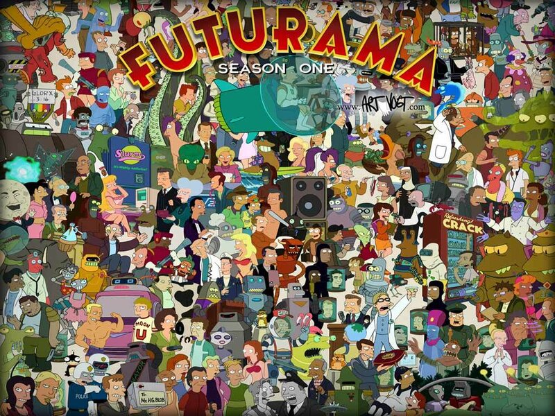 Futurama Season One collage