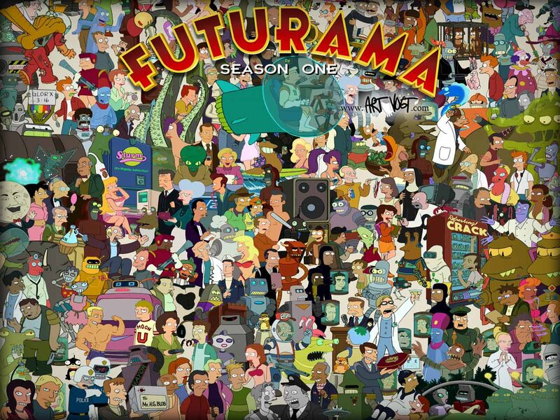 Futurama Season One collage
