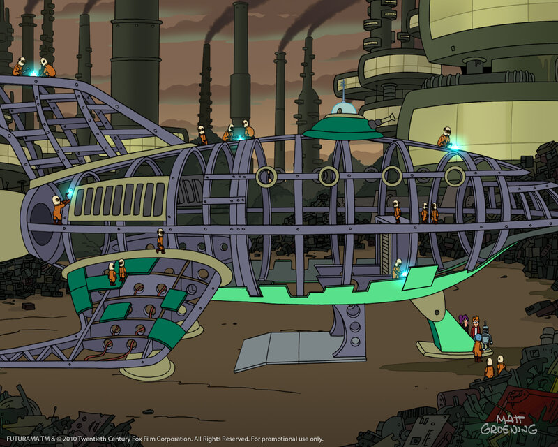 Futurama ship construction