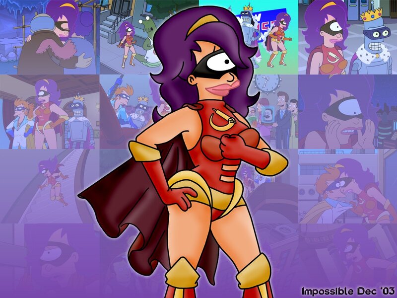Futurama superhero collage