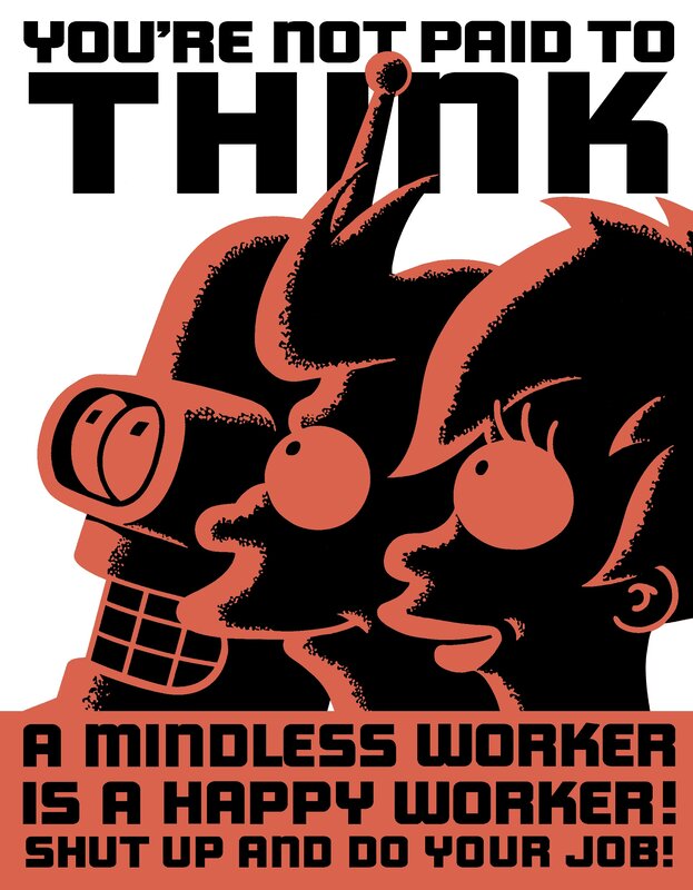 Futurama worker poster