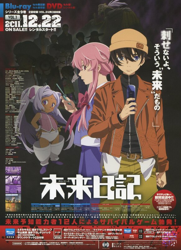 Future Diary anime poster
