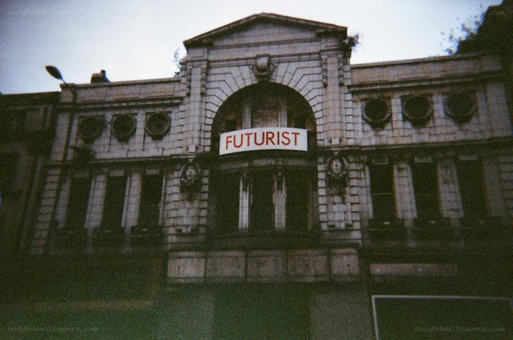 Futurist building facade