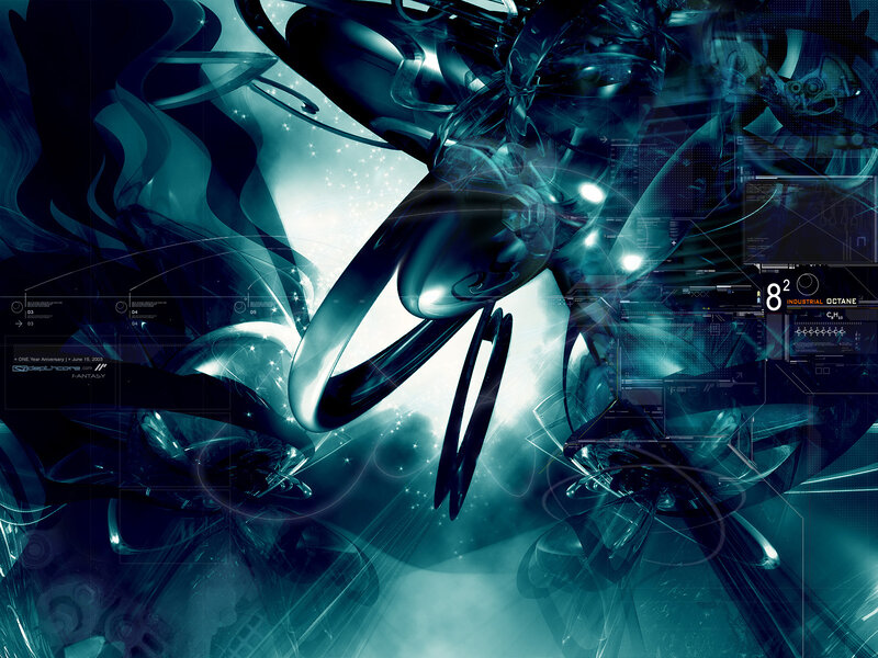 futuristic abstract digital art