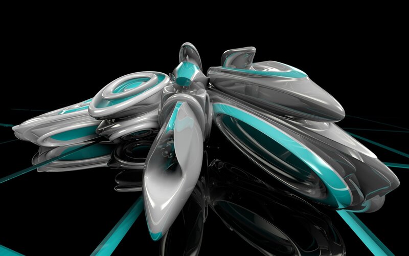 futuristic abstract sculpture