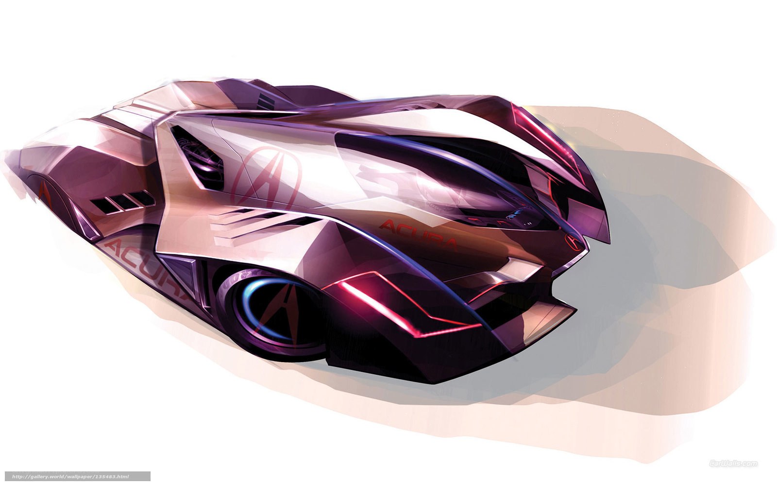 futuristic acura concept car