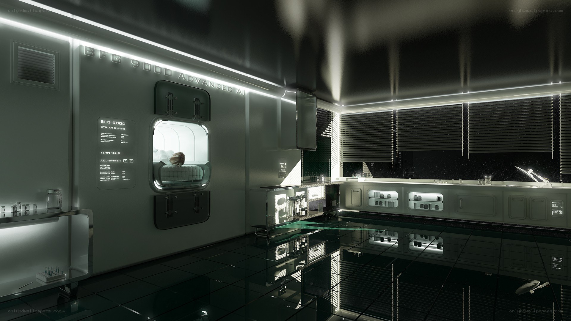 futuristic AI medical pod