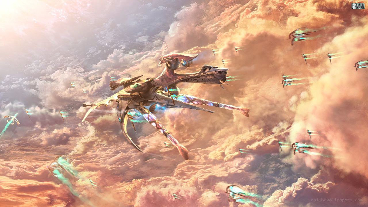 futuristic air battle