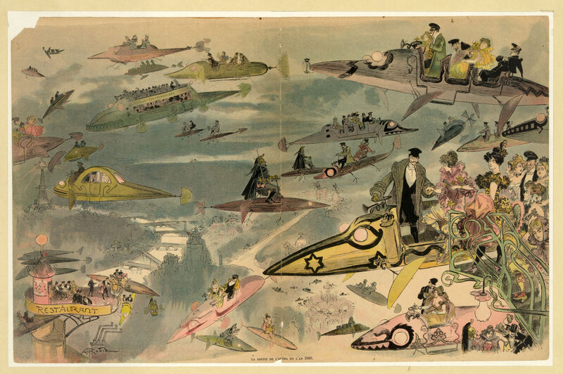 Futuristic Air Travel in the Year 3000