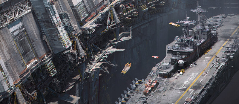Futuristic Aircraft Carrier