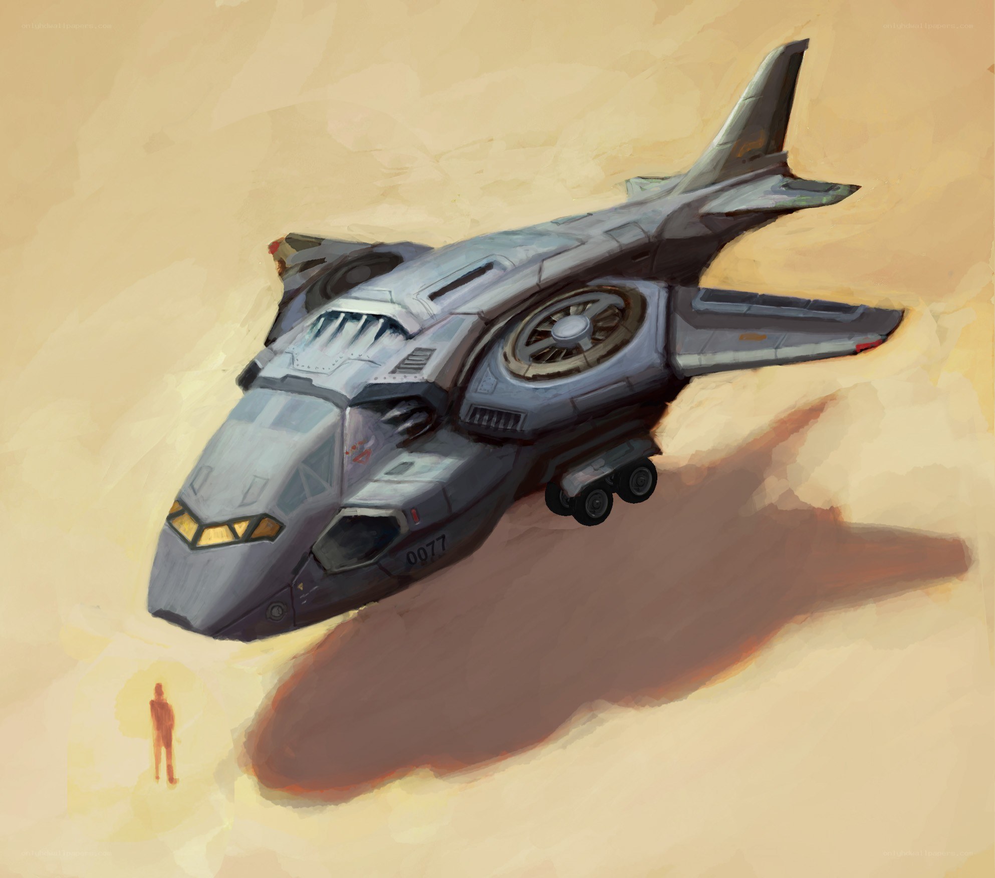 futuristic aircraft concept art