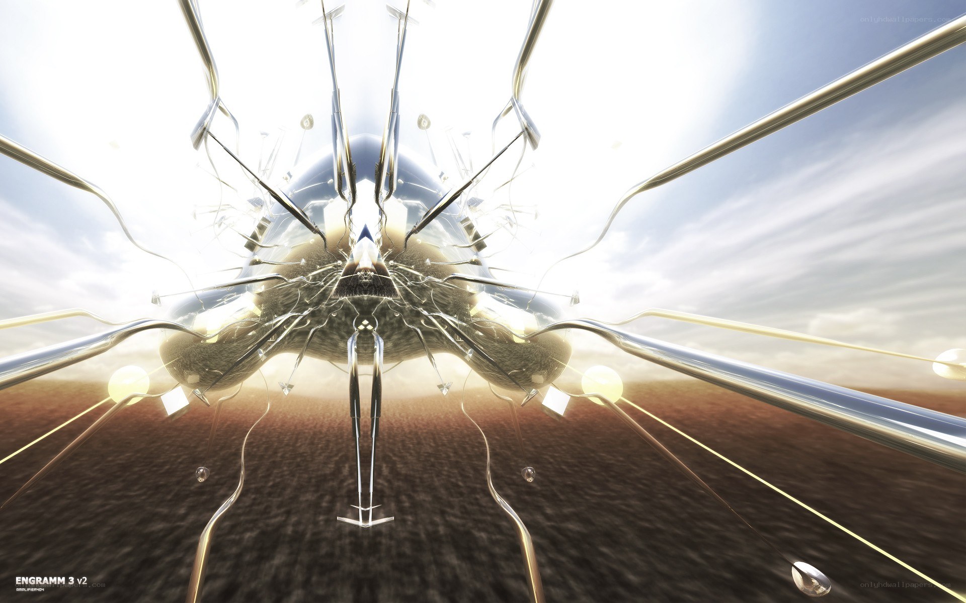 futuristic aircraft from below