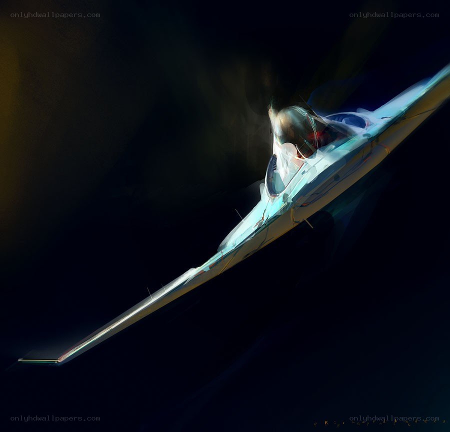 futuristic aircraft in flight