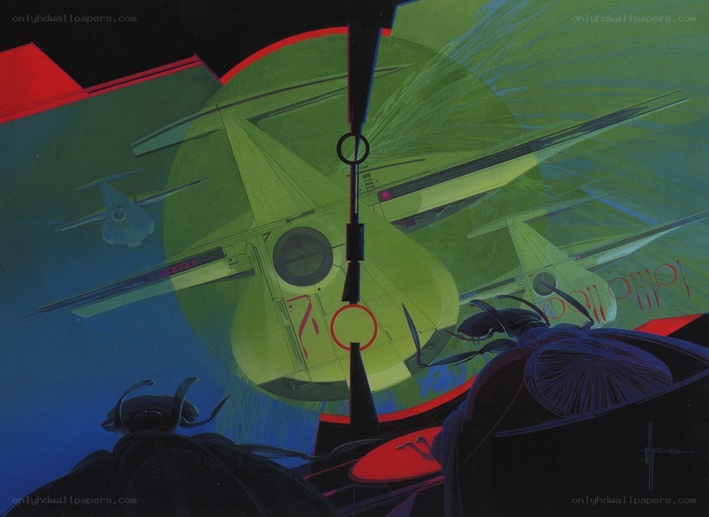 futuristic aircraft in flight