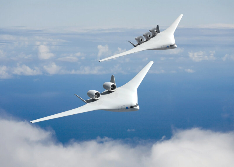 Futuristic Aircraft in Flight — White, Serene