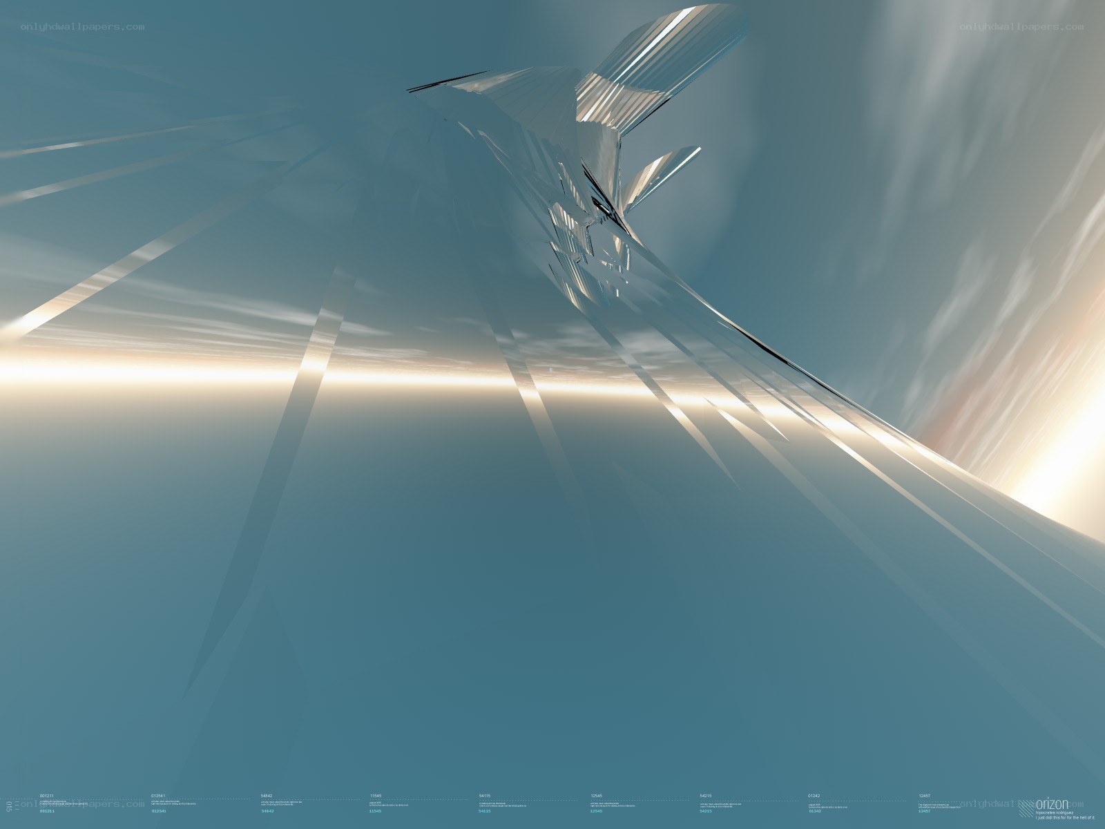 Futuristic aircraft in sky