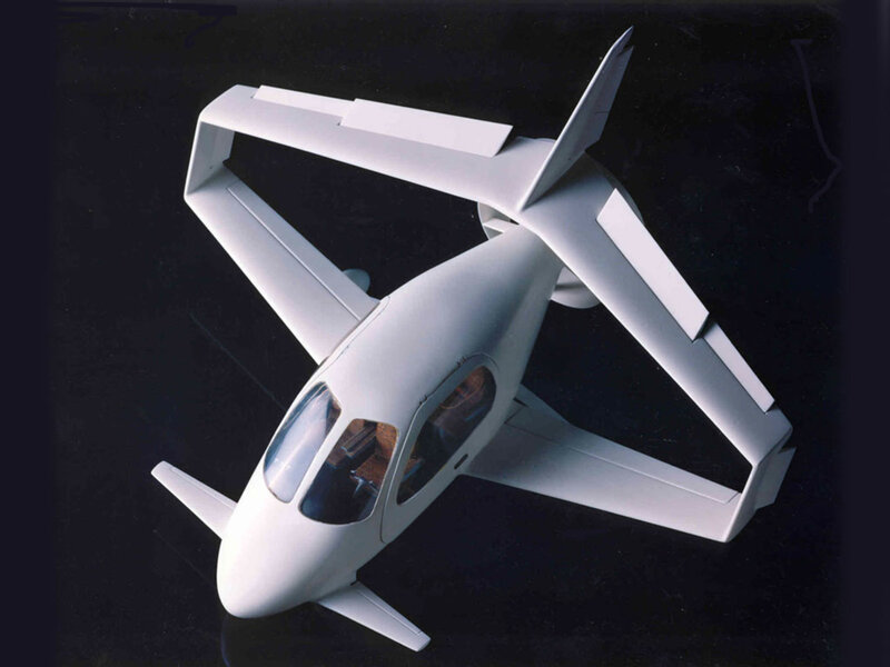 futuristic aircraft model