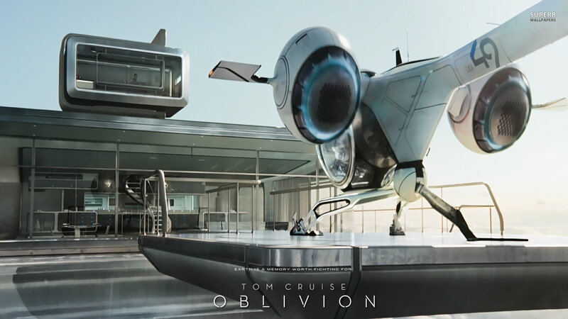 Futuristic Aircraft on Platform — Gray