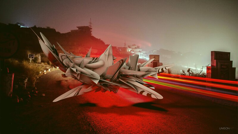 Futuristic Aircraft Sculpture