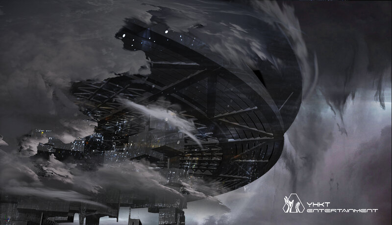 Futuristic Airship — Gray