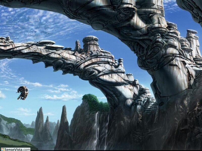futuristic alien architecture