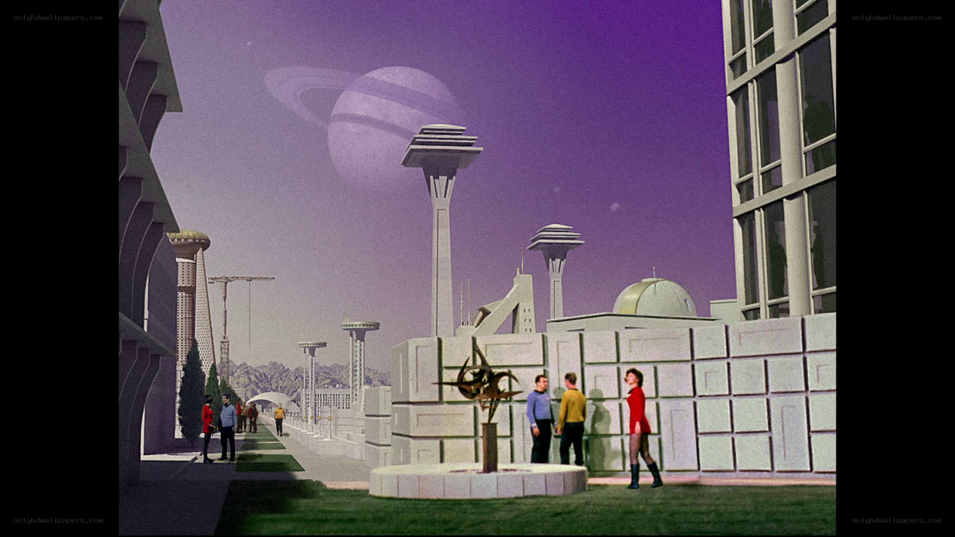 futuristic alien cityscape