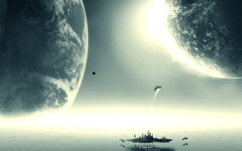 futuristic alien landscape
