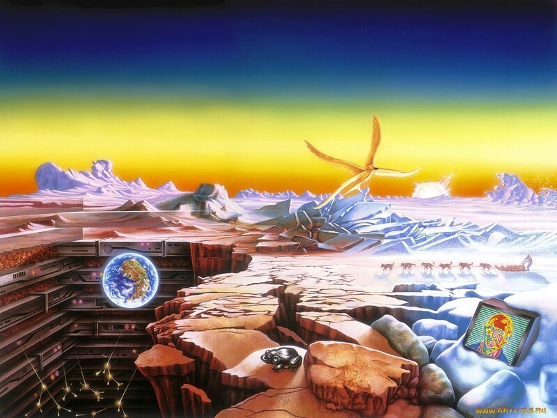 futuristic alien landscape