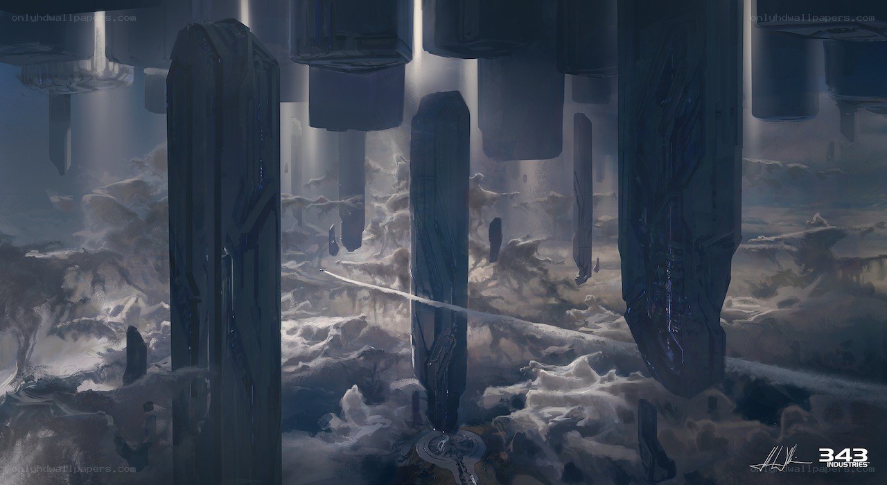 futuristic alien ruins