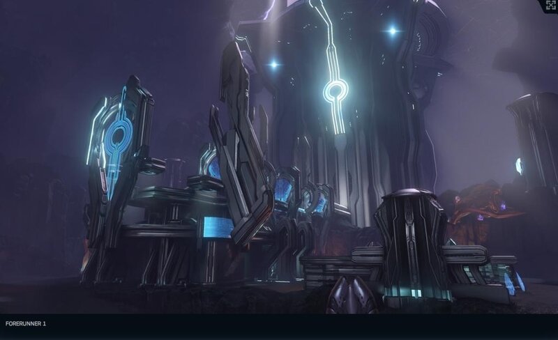 Futuristic Alien Structure — Black