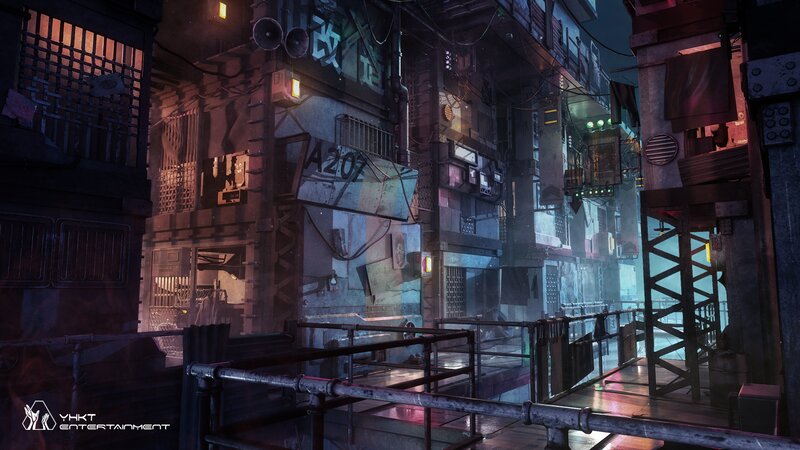 Futuristic Alleyway