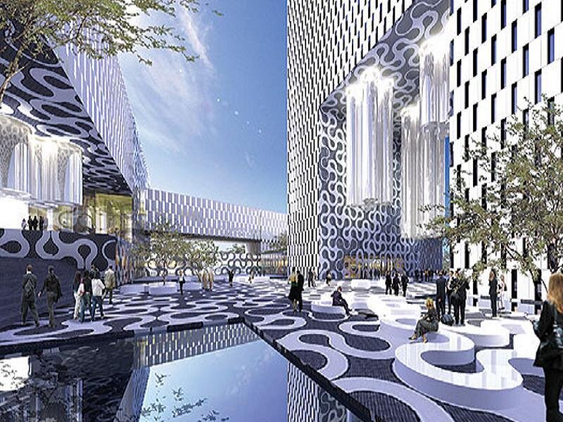 futuristic architectural rendering