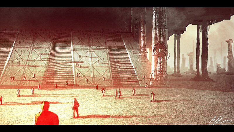 futuristic arena concept