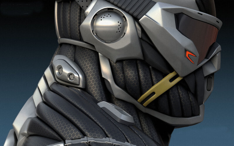 futuristic armored helmet
