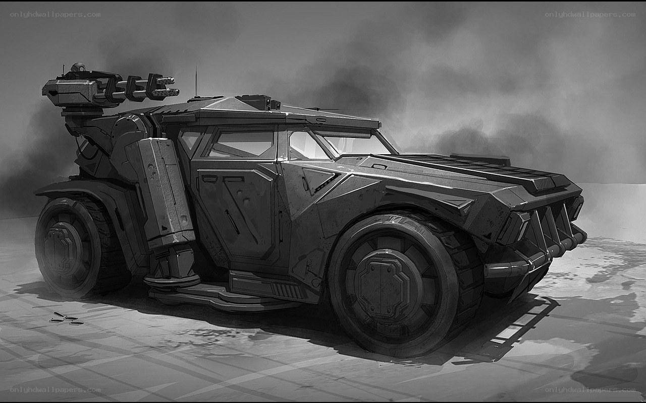 futuristic armored vehicle concept