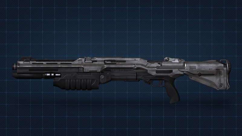 Futuristic Assault Rifle — Gray, Neutral, 3d Render