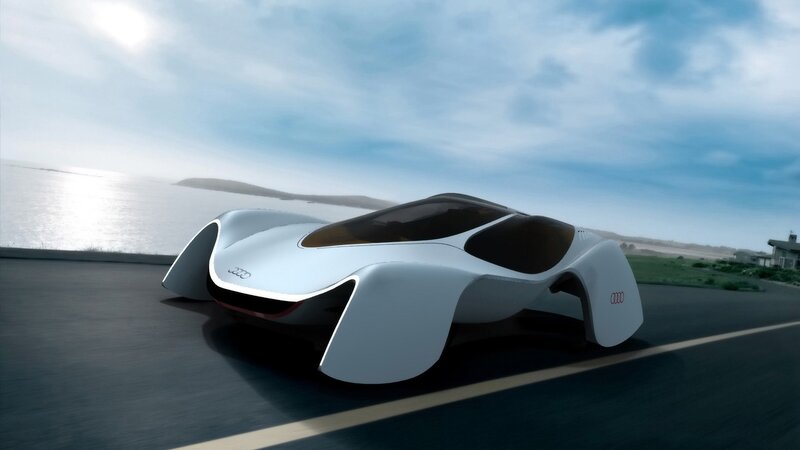 futuristic Audi concept car