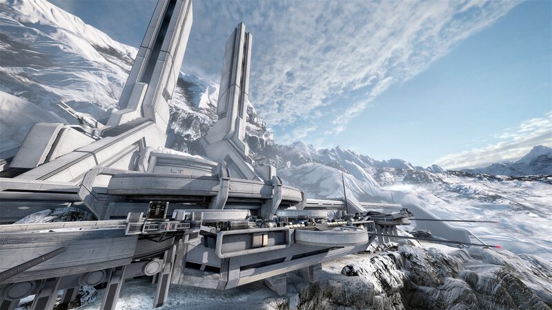 Futuristic Base in Snow — White, Cold