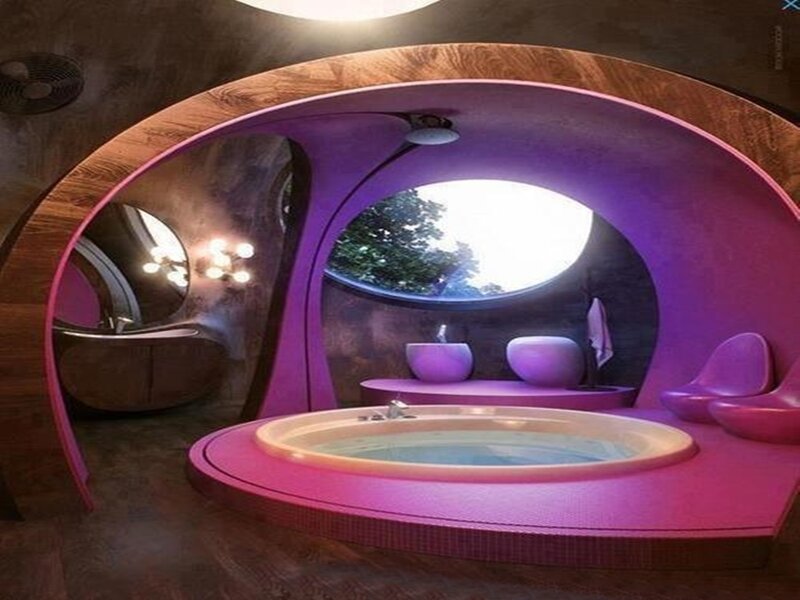 Futuristic Bathroom Interior
